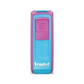 Trodat 9511Pembe Mavi P4 38x14 mm Keçe Cep Kaşesi