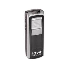 Trodat 9511Pembe Mavi P4 38x14 mm Keçe Cep Kaşesi