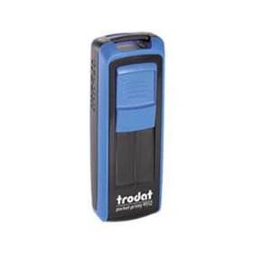 Trodat 9511Pembe Mavi P4 38x14 mm Keçe Cep Kaşesi