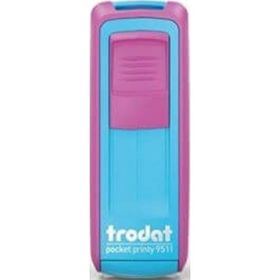 Trodat 9511Pembe Mavi P4 38x14 mm Keçe Cep Kaşesi