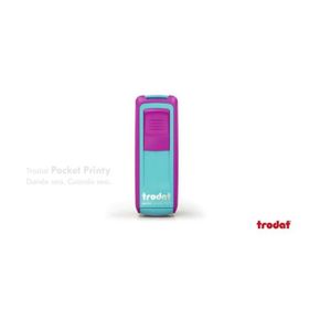 Trodat 9511Pembe Mavi P4 38x14 mm Keçe Cep Kaşesi