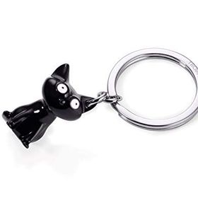 Troika Kr1622Bk Kara Kedi Temalı Anahtarlık