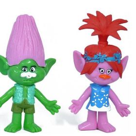 Trolls Yağmur Ormanı Şans Bebekleri 2'li Figür Oyuncak