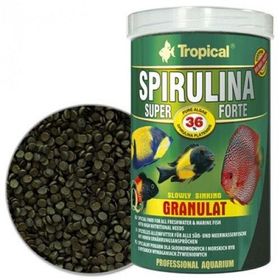 Tropical 100 gr Kovadan Bölme Super Spirulina Forte Granulat Balık Yemi