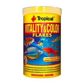 Tropical 100 gr Kovadan Bölme Vitality Color Flakes Balık Yemi