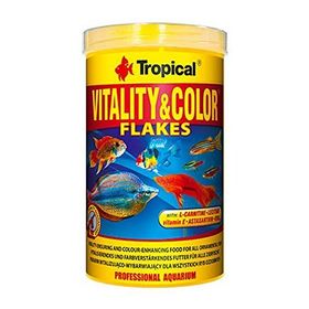 Tropical 100 gr Kovadan Bölme Vitality Color Flakes Balık Yemi