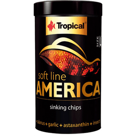 Tropical 100 ml 52 gr Softline America L Kuzey ve Güney Amerika Balıkları İçin Yumuşak Taneli Cips Balık Yemi
