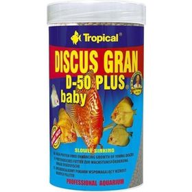 Tropical 130 gr 250 ml Discus Gran D-50 Plus Baby Yavru Discus Balıkları için Renklendirici Granül Balık Yemi