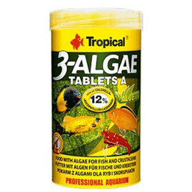 Tropical 2 kg 4500 Tablet 3-Algae Tablet Tatlı Ve Tuzlu Su Balıkları İçin Alg İçeren Tablet Balık Yemi