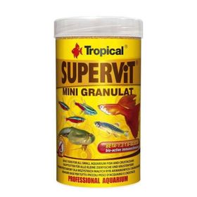 Tropical 65 gr 100 ml Süpervit Mini Granulat Küçük Akvaryum Balıkları için Granül Balık Yemi
