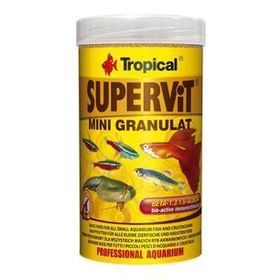 Tropical 65 gr 100 ml Süpervit Mini Granulat Küçük Akvaryum Balıkları için Granül Balık Yemi