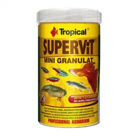 Tropical 65 gr 100 ml Süpervit Mini Granulat Küçük Akvaryum Balıkları için Granül Balık Yemi