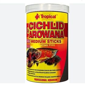 Tropical Cichlid Arowana Medium Sticks 1000 ml 360 gr Balık Yemi