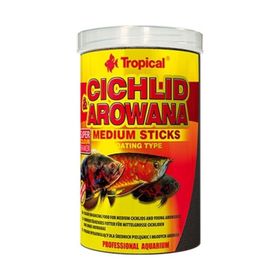 Tropical Cichlid Arowana Medium Sticks 1000 ml 360 gr Balık Yemi
