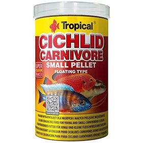 Tropical Cichlid Carnivore Small Pellet 1000 ml 360 gr Balık Yemi
