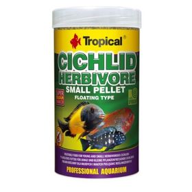 Tropical Cichlid Herbivore Small Pellet 1000 ml 360 gr Cichlid Balıkları İçin Balık Yemi