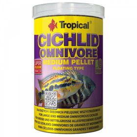 Tropical Cichlid Omnivore Small 1000 ml/360 gr Kutu Balık Yemi