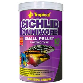 Tropical Cichlid Omnivore Small Pellet 250 ml 90 gr Cichlid Balıkları İçin Balık Yemi