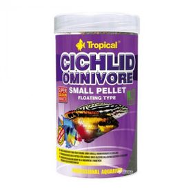 Tropical Cichlid Omnivore Small Pellet 250 ml 90 gr Cichlid Balıkları İçin Balık Yemi