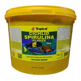 Tropical Cichlid Spirulina Flakes 11 lt 2 kg Balık Yemi