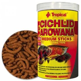 Tropical Cichlid&Arowana Medium Sticks 100 gr Açık Balık Yemi