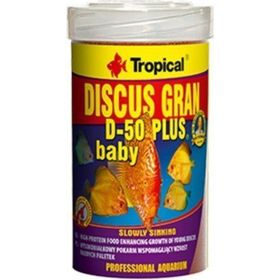 Tropical Discus Gran D-50 Plus Baby 250 ml/130 gr Kutu Balık Yemi