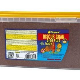 Tropical Discus Gran D-50 Plus Baby Yavru Discus Balıkları için Renklendirici Granül 100 ml Balık Yemi