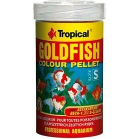 Tropical Goldfish Colour Pellet Size Small 250 ml 110 gr Balık Yemi