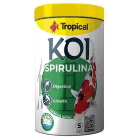 Tropical Koi Spirulina Pellet Size 1000 ml 320 gr Balık Yemi