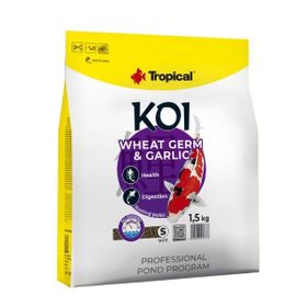 Tropical Koi Wheat Germ Garlic 5 lt 1.5 kg Small Koi ve Japon Balıkları için Pellet Balık Yemi