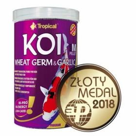 Tropical Koi Wheat Germ ve Garlic Pellet Size M 1000 ml 320 gr Balık Yemi