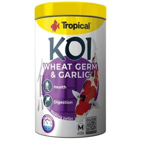 Tropical Koi Wheat Germ ve Garlic Pellet Size M 1000 ml 320 gr Balık Yemi