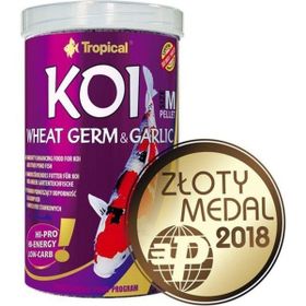 Tropical Koi Wheat Germ ve Garlic Pellet Size M 1000 ml 320 gr Balık Yemi