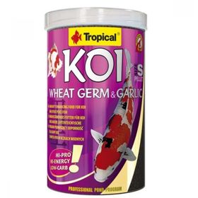 Tropical Koi Wheat Germ ve Garlic Pellet Size S 1000 ml 320 gr Balık Yemi