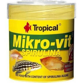 Tropical Mikro-Vit Spirulina 50 ml/32 gr Kutu Balık Yemi