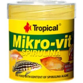 Tropical Mikro-Vit Spirulina 50 ml/32 gr Kutu Balık Yemi