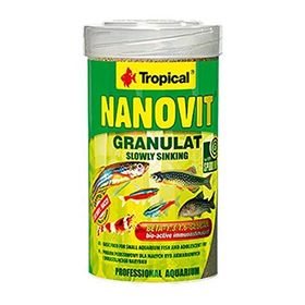 Tropical Nanovit Granulat 100 gr Kovadan Bölme Açık Balık Yemi