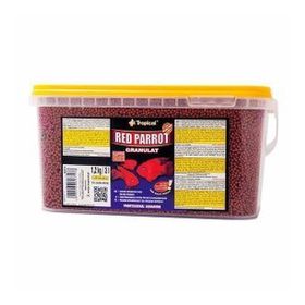 Tropical Red Parrot Granulat 3 lt 1.2 kg Kırmızı Papağan Balıkları İçin Granül Balık Yemi