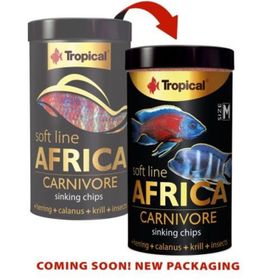 Tropical Size M 100 ml 52 gr Soft Line Africa Carnivore Balık Yemi