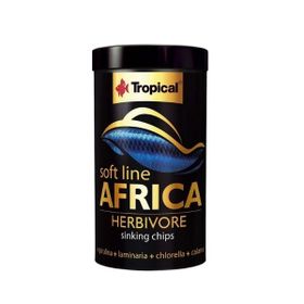 Tropical Softline Africa Herbivore Chips Otçul Afrika Balıkları İçin 130 gr 250 ml Medium Yumuşak Taneli Balık Yemi
