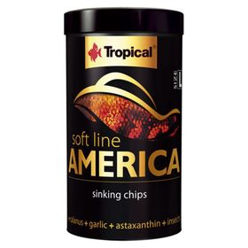 Tropical Softline America Kuzey ve Güney Amerika Balıkları için Yumuşak Taneli Small 250 ml 140 gr Balık Yemi
