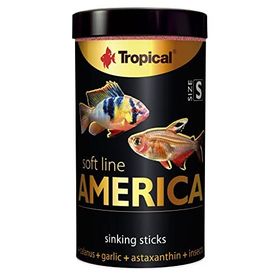 Tropical Softline America Kuzey ve Güney Amerika Balıkları için Yumuşak Taneli Small 250 ml 140 gr Balık Yemi