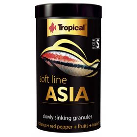 Tropical Softline Asia Asya Kökenli Balıklar için Batan Yumuşak Taneli Granül Small 250 ml 125 gr Balık Yemi