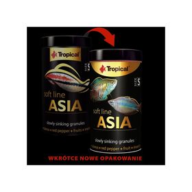Tropical Softline Asia Asya Kökenli Balıklar için Batan Yumuşak Taneli Granül Small 250 ml 125 gr Balık Yemi