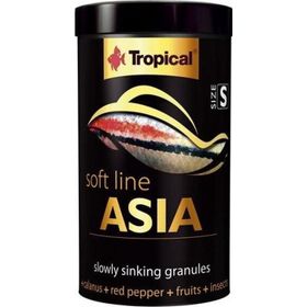 Tropical Softline Asia Asya Kökenli Balıklar için Batan Yumuşak Taneli Granül Small 250 ml 125 gr Balık Yemi