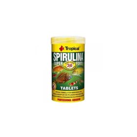 Tropical Spirulina 50 ml 36 gr Süper Forte Tablet Yoğun Spirulina İçerikli Tablet Balık Yemi