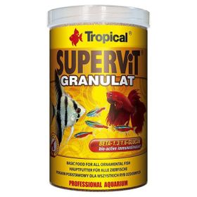 Tropical Süpervit Granulat Tropikal Balıklar için Granül 1 lt 550 gr Balık Yemi