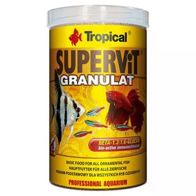 Tropical Süpervit Granulat Tropikal Balıklar için Granül 1 lt 550 gr Balık Yemi