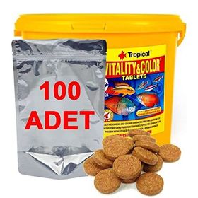 Tropical Vitality Color Tablets Kovadan Bölme Tablet 100 Adet Balık Yemi