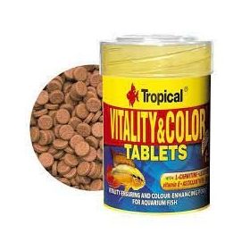 Tropical Vitality Color Tablets Kovadan Bölme Tablet 100 Adet Balık Yemi